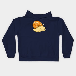 Orange & Yellow Snail Zoom Kids Hoodie